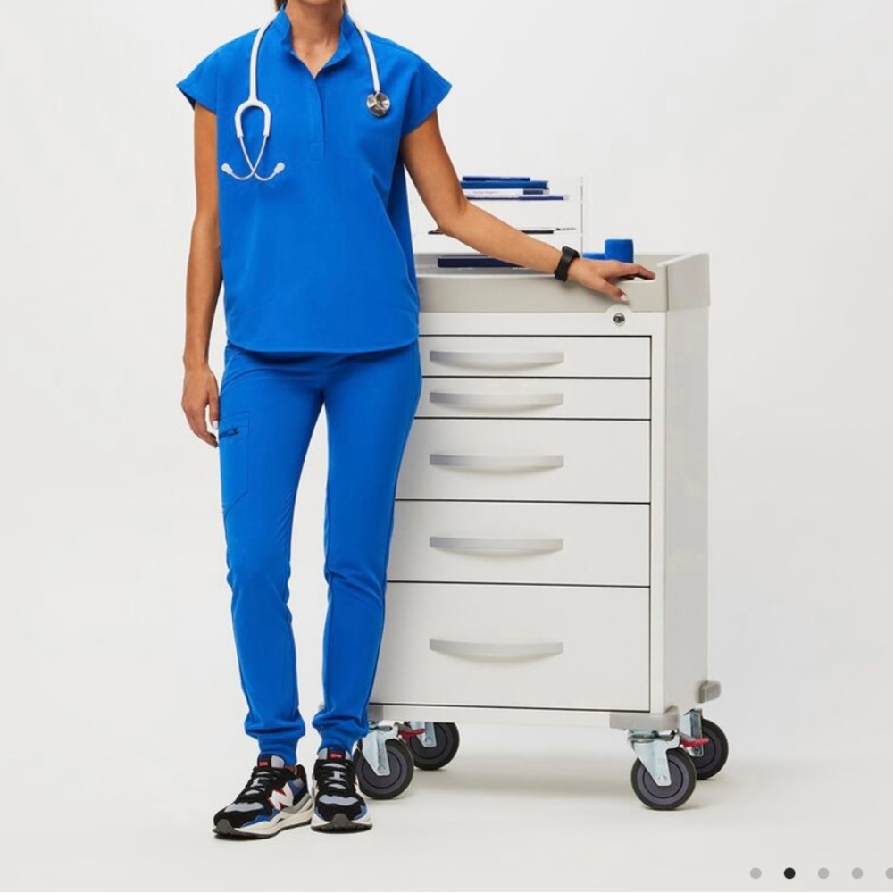 Royal blue fig scrubs